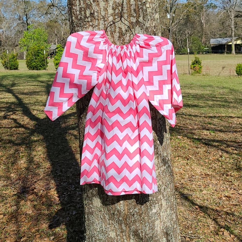 Chevron Smock dress